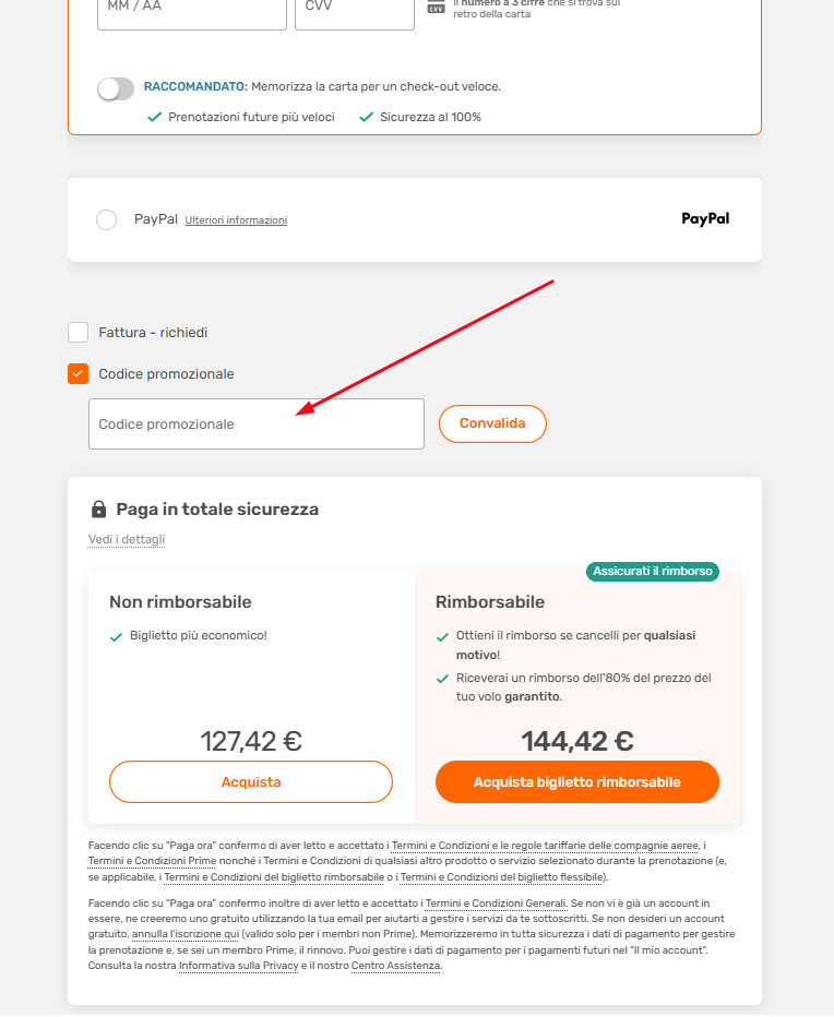 Come usare il codice sconto Opodo
