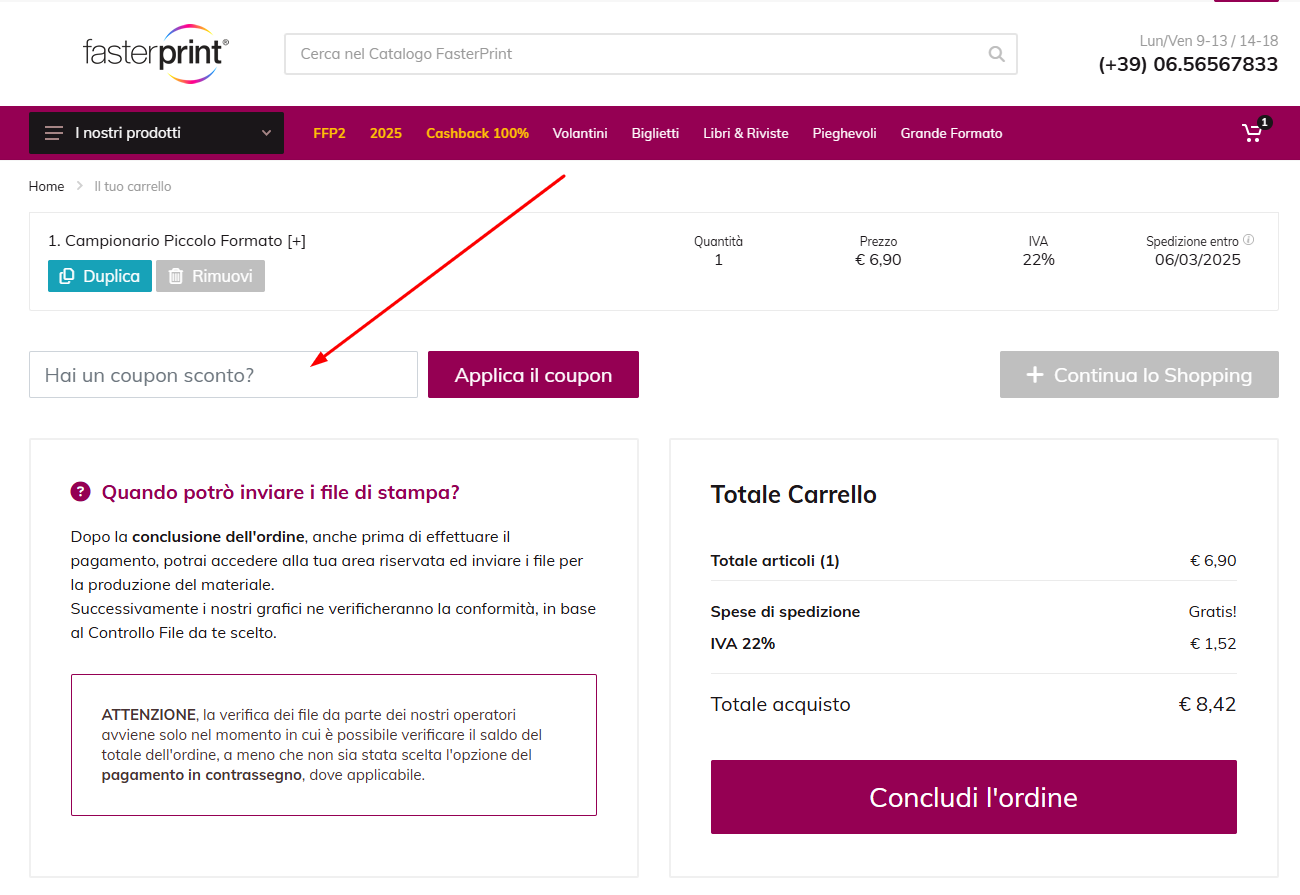 codice sconto FasterPrint