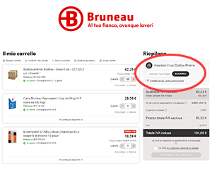 codice sconto Bruneau