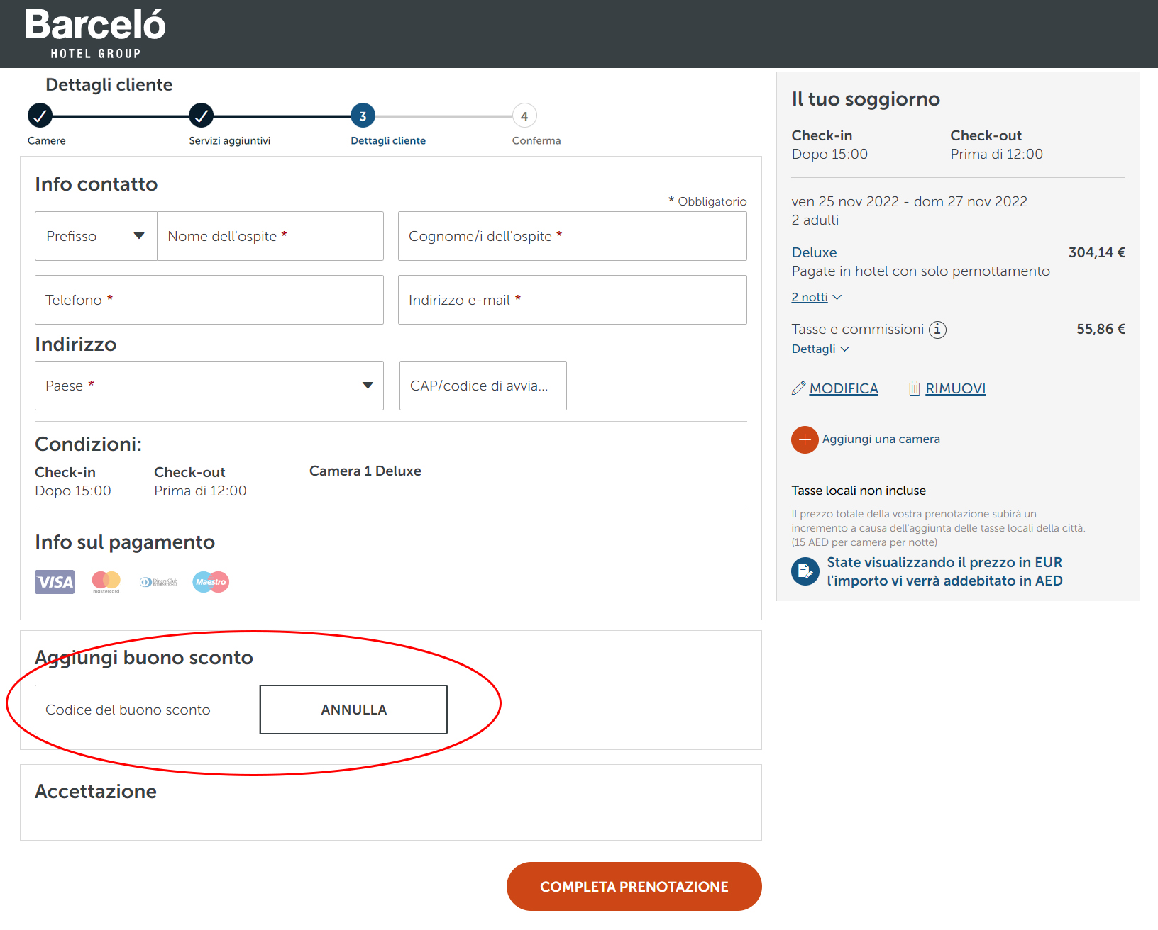 Coupon Barcel&oacute;