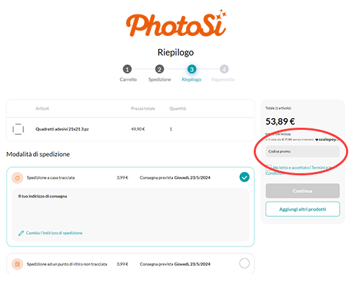 Codice promo PhotoSì Codice sconto PhotoSì