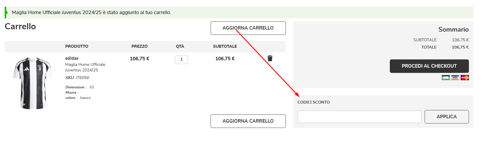 codice sconto Foot Store Dove inserire il codice sconto Foot Store